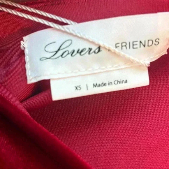Lovers + Friends Rebel Slip in Ruby Red. XS - Picture 10 of 11